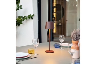 Snoerloze Tafelledlamp Kelly - Bruin 