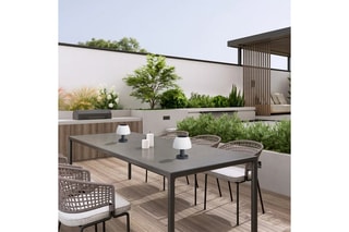 4 Solar Ledtafellampen Lumina - Wit en Zwart