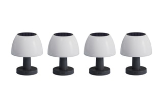 4 Solar Ledtafellampen Lumina - Wit en Zwart
