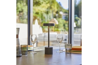Ledtafellamp Roby Wit en Zwart -