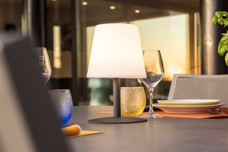 2 Ledlampen standy mini rock Wit en Zwart