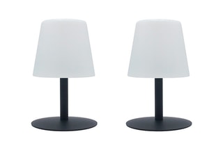 2 Ledlampen standy mini rock Wit en Zwart