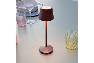 Draadloze Ledtafellamp EMILY Roestbruin H25cm