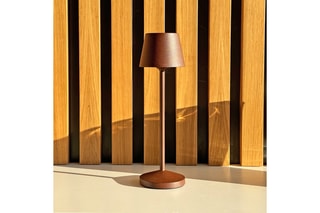 Draadloze Ledtafellamp EMILY Roestbruin H25cm