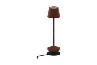 Draadloze Ledtafellamp EMILY Roestbruin H25cm