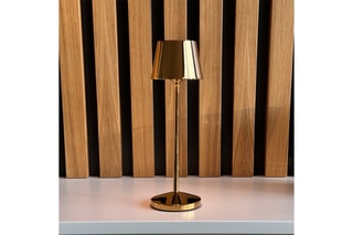 Draadloze Ledtafellamp EMILY Goudkleurig H25cm