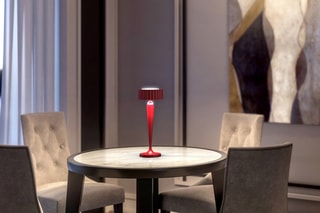 Draadloze Tafellamp Touch Aluminium TWIGGY Rood H26 cm
