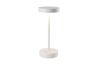 Aluminium Draadloze Tafellamp SANDY MINI Wit H25 cm