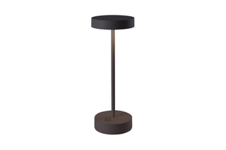 Aluminium Draadloze Tafellamp SANDY MINI Zwart H25 cm