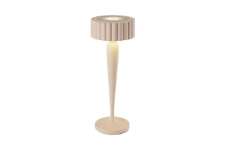 Draadloze Aluminium Touch Tafellamp TWIGGY Zandkleurig H26 cm