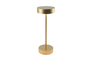 Draadloze Aluminium Tafellamp SANDY Goudkleurig H33 cm