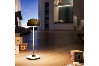 Draadloze Aluminium Touch Tafellamp LED DUPLO CUP Roestbruin H26 cm