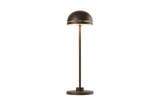 Draadloze Aluminium Touch Tafellamp LED DUPLO CUP Roestbruin H26 cm