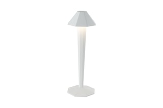 Draadloze Aluminium Tafellamp KRYPTON Wit H35 cm