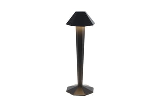 Draadloze Aluminium Tafellamp KRYPTON Zwart H35 cm