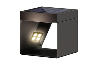 Potelet solaire orientable en aluminium ALEA LED H145cm
