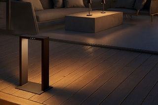 Potelet solaire en aluminium AXIS MINI Noir H40cm