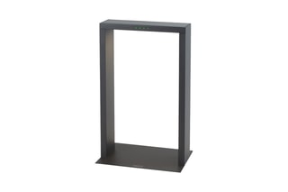 Potelet solaire en aluminium AXIS MINI Noir H40cm