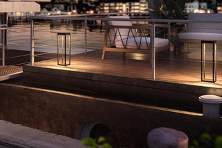 Potelet solaire en aluminium RADIA MAXI H50cm