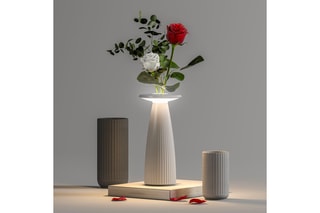 Draadloze Vaas Tafellamp FLORA Wit H20cm