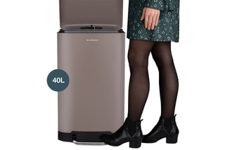 Roestvrijstalen Pedaalemmer 40 l