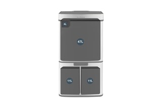 Afvalscheiding Emmer met Sensors 47 l en 2 x 11 l
