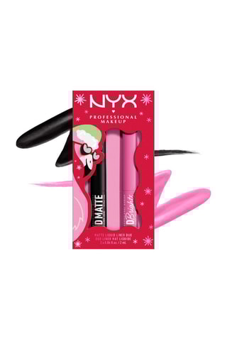 Duo eyeliners Vivid Matte & Brights - Rose flamingo et noir - 2 produits