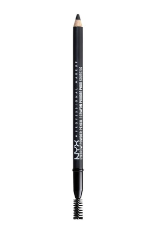 Crayon mat sourcils à double embout Eyebrow Powder - Black - 1,4 g