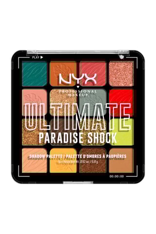 Palette vegan 16 fards à paupières Ultimate - Paradise Shock - 16 x 0,8 g