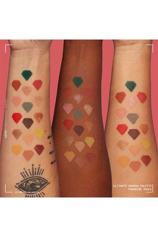 Palette vegan 16 fards à paupières Ultimate - Paradise Shock - 16 x 0,8 g