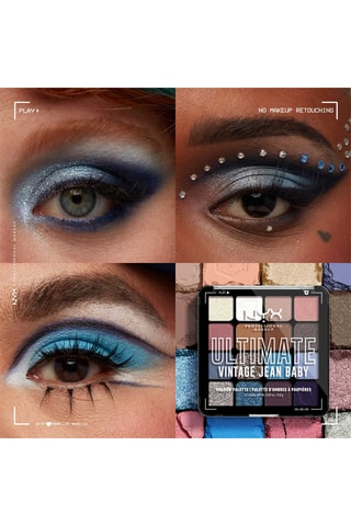 Palette vegan 16 fards à paupières Ultimate - Vintage Jean Baby - 16 x 0,8 g