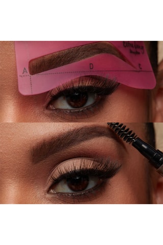 4 pochoirs à sourcils Brown Stencil Book - Thin Brow