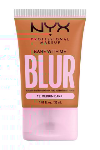 Fond de teint liquide vegan fini flouté 12 h Bare With Me Blur - N°12 Medium Dark - 30 ml