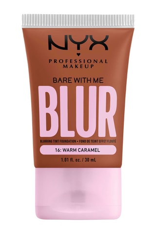 Base líquida vegan acabamento aveludado 12 h Bare With Me Blur - N°16 Warm Caramel - 30 ml