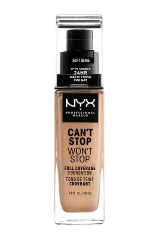 Fond de teint liquide couvrant mat vegan 24 h Can't Stop Won't Stop - Soft Beige - Peaux normales - 30 ml
