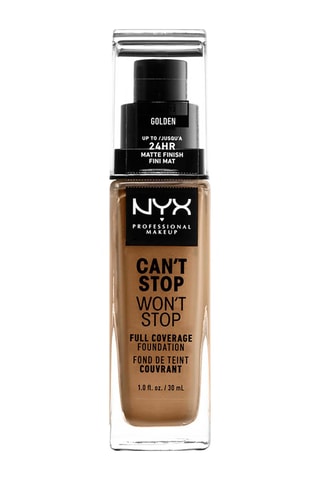 Fond de teint liquide couvrant mat vegan 24 h Can't Stop Won't Stop - Golden - Peaux normales - 30 ml