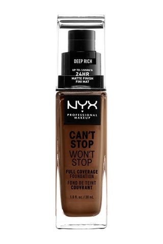 Fond de teint liquide couvrant mat vegan 24 h Can't Stop Won't Stop - Deep Rich - Peaux normales - 30 ml