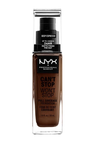 Fond de teint liquide couvrant mat vegan 24 h Can't Stop Won't Stop - Deep Espresso - Peaux normales - 30 ml
