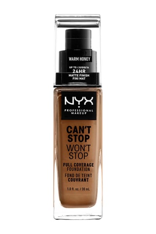 Fond de teint liquide couvrant mat vegan 24 h Can't Stop Won't Stop - Warm Honey - Peaux normales - 30 ml