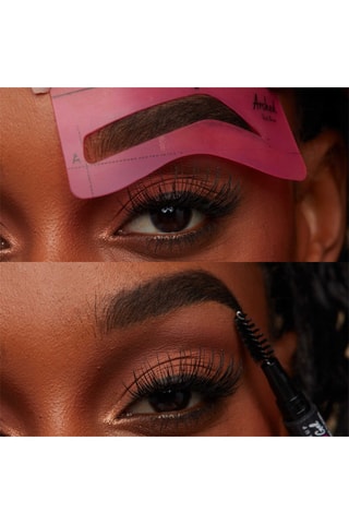 4 pochoirs à sourcils Brown Stencil Book - Thick Brow