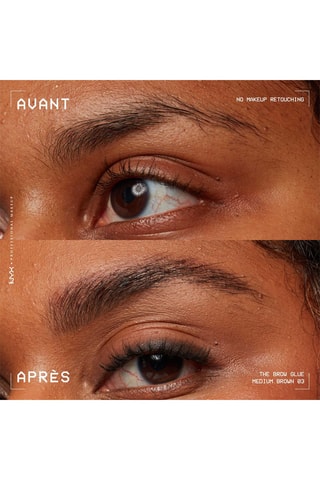 Glue fixatrice vegane waterproof 16 h sourcils The Brow Glue - Medium Brown - 5 g