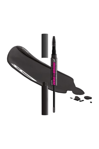 Gel teinté vegan longue tenue double embout sourcils Zero To Brow Gel - Black - 2 ml