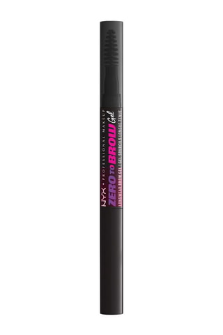 Gel teinté vegan longue tenue double embout sourcils Zero To Brow Gel - Black - 2 ml