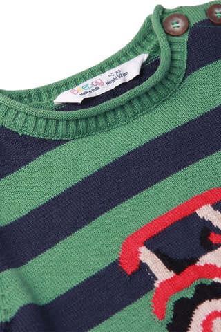 Trui Marineblauw en Groen