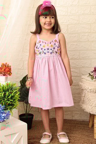 Jurk Roze en Blauw