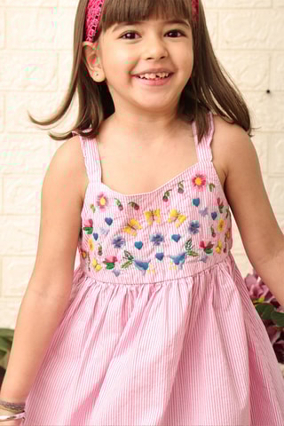 Jurk Roze en Blauw