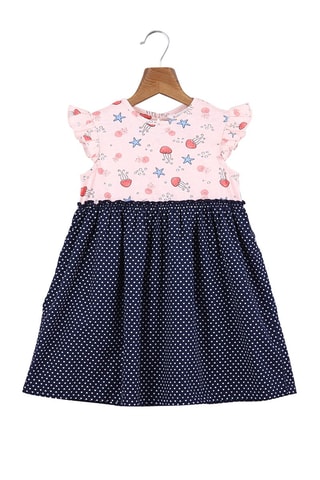 Jurk Roze en Marineblauw