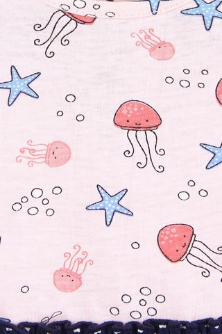 Jurk Roze en Marineblauw