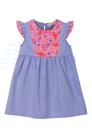 Jurk Blauw en Roze