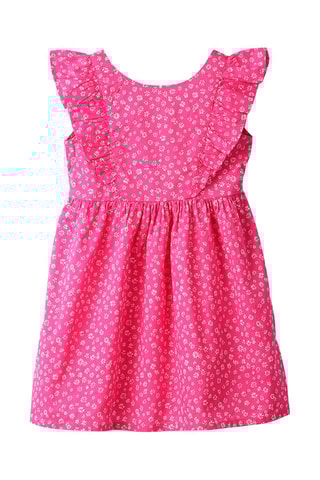 Jurk Fuchsia en Wit